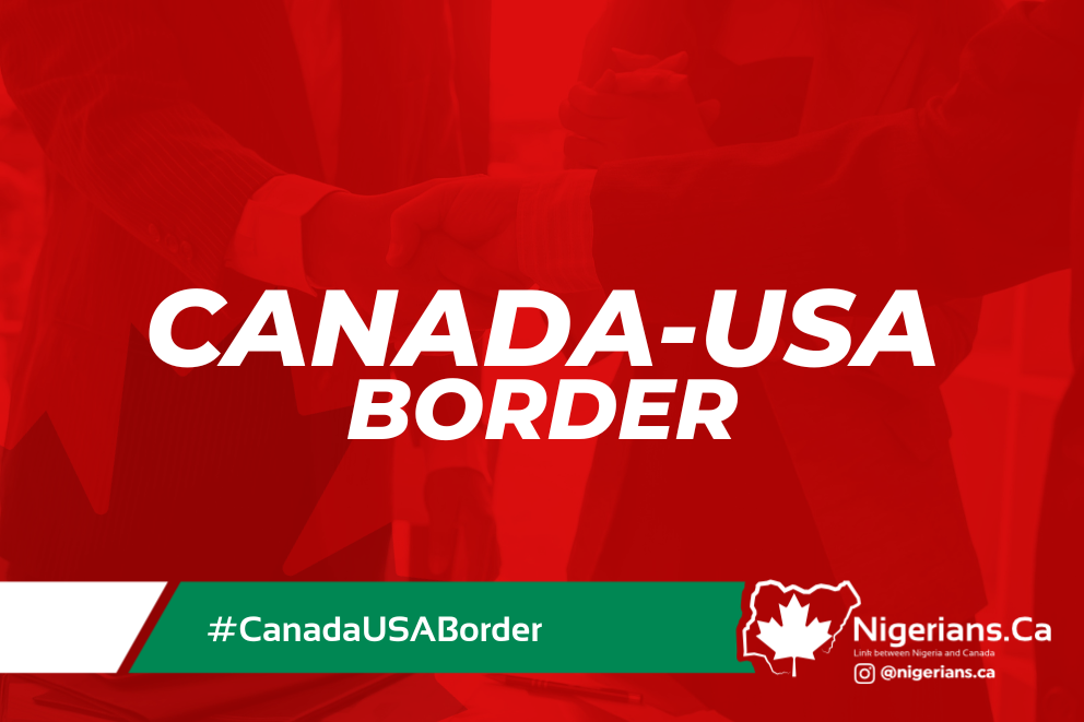 canada and USA border.